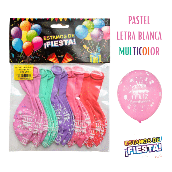 Solapa Estampada Feliz Cumpleaños
