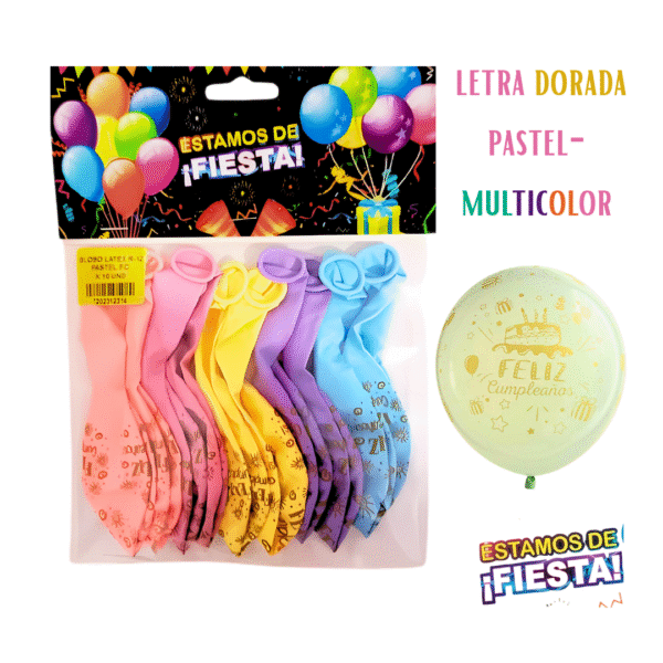 Solapa Estampada Feliz Cumpleaños