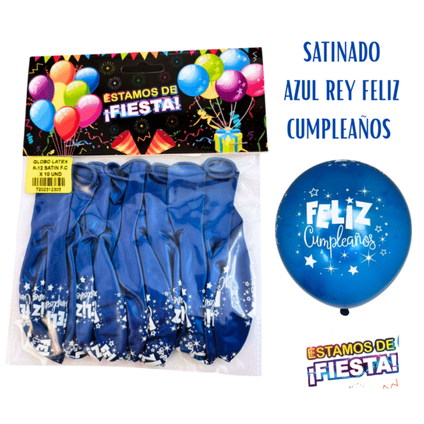 115 Globo Satín Feliz Cumpleaños