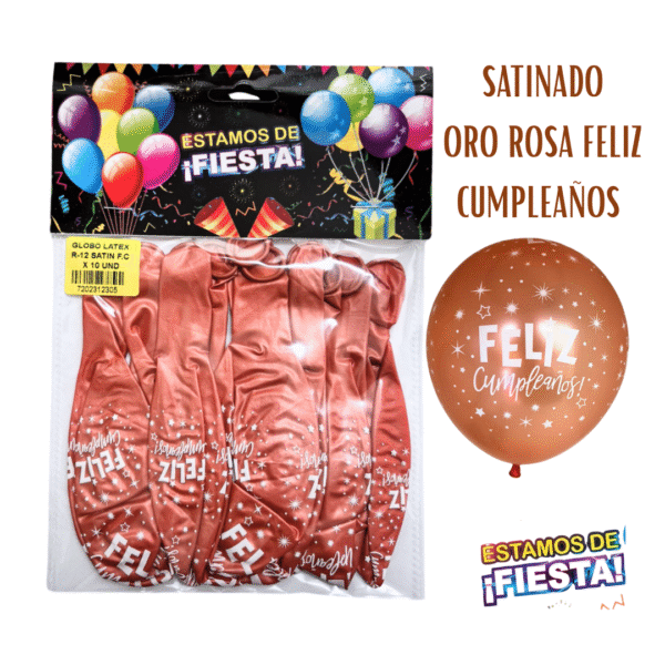 118 Globo Satín Feliz Cumpleaños