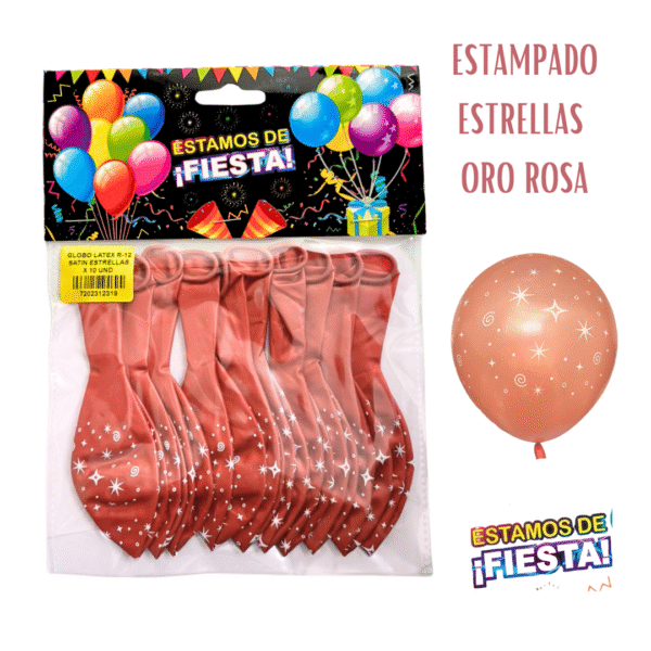 123 Globos Satín Estrellas