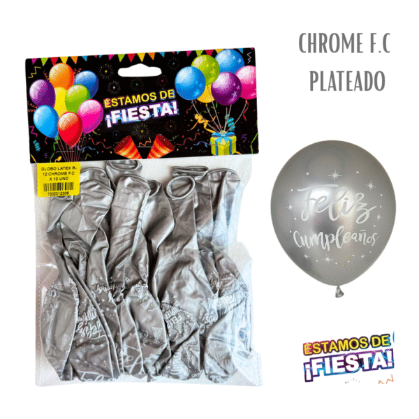 Globo Chrome Feliz Cumpleaños