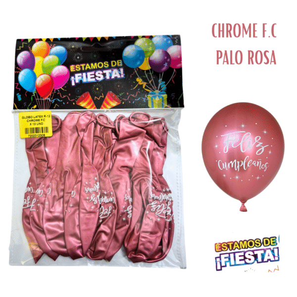 Globo Chrome Feliz Cumpleaños