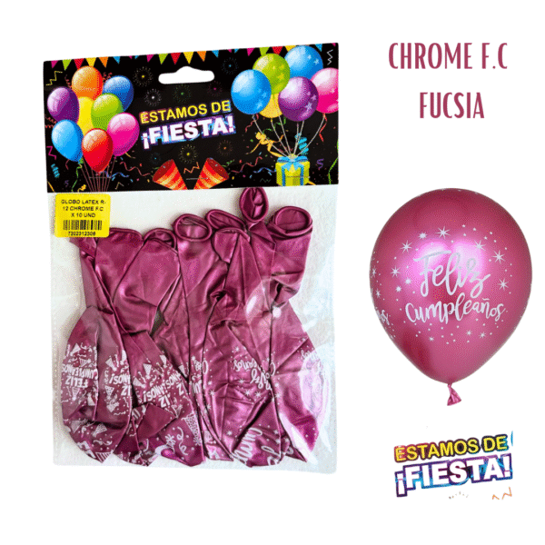 Globo Chrome Feliz Cumpleaños