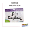 AVISO FELIZ CUMPLEAÑOS (LETRA CURSIVA)