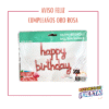 Aviso Happy Birthday (Letra Cursiva)