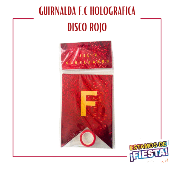 GUIRNALDA HOLOGRAFIADA DISCO/PUNTOS