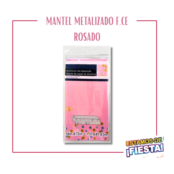 Mantel Estampado Feliz Cumpleaños (Letra Cursiva)