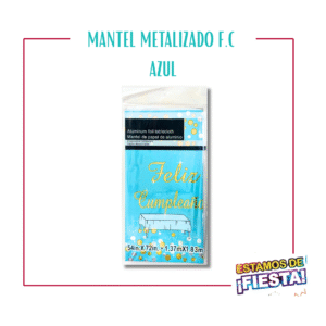 Mantel Estampado Feliz Cumpleaños (Letra Cursiva)