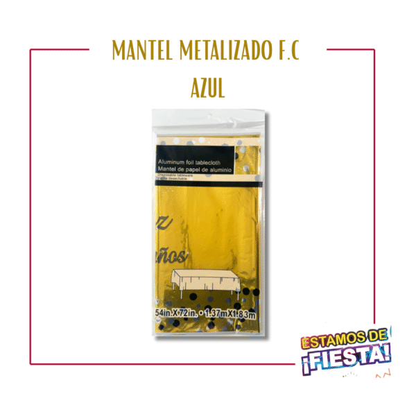 Mantel Estampado Feliz Cumpleaños (Letra Cursiva)