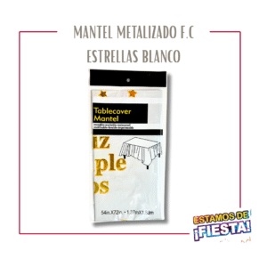 Mantel Metalizado Feliz Cumpleaños (Letra a Letra)