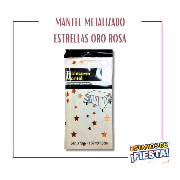 Mantel Metalizado Estrellas