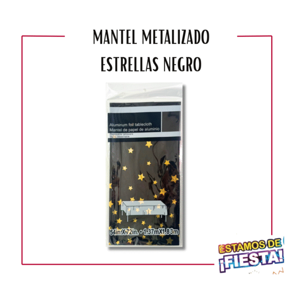 Mantel Metalizado Estrellas