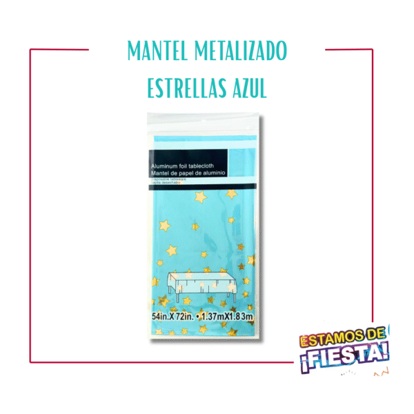 Mantel Metalizado Estrellas