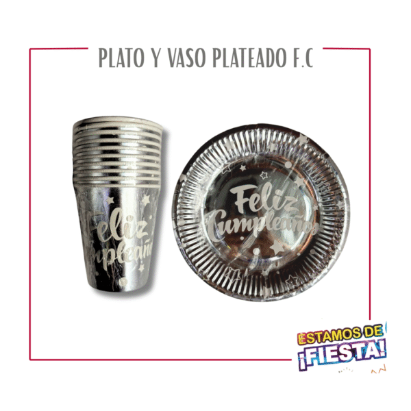 350 Plato o Vaso Estampado