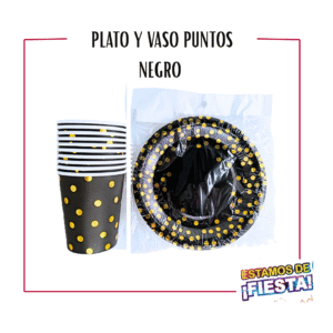 Vaso o Plato de Puntos