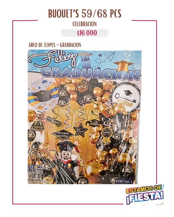 Arco de Celebración de 59 a 68 Pcs