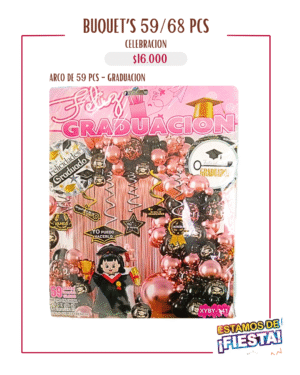Arco de Celebración de 59 a 68 Pcs