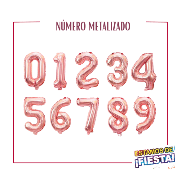 359 Números Metalizados