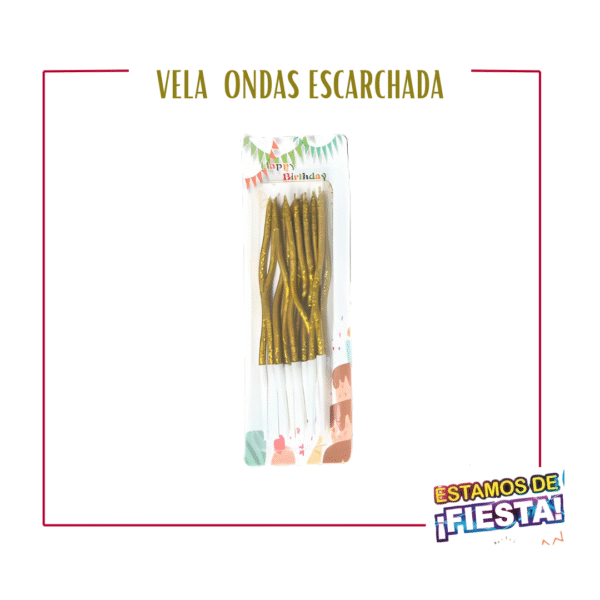 394 Vela Ondas Escarchada X12