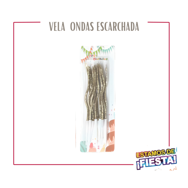 395 Vela Ondas Escarchada X12