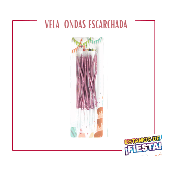 397 Vela Ondas Escarchada X12