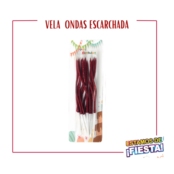 398 Vela Ondas Escarchada X12