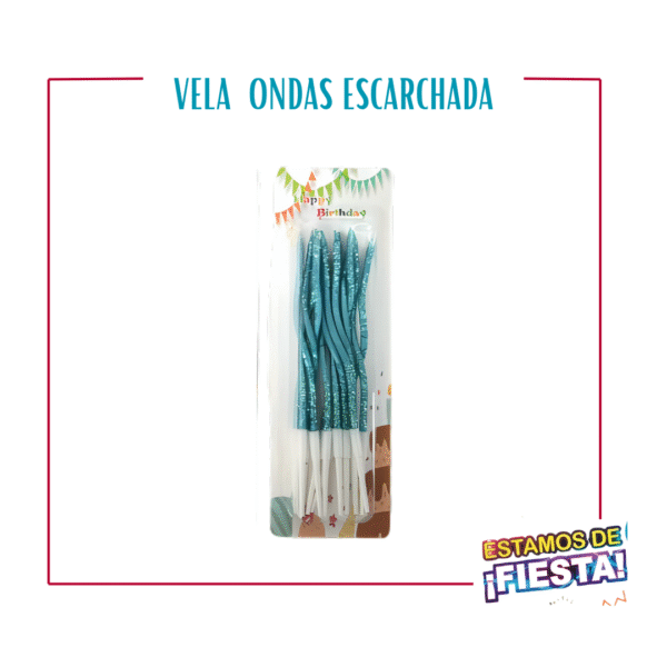 399 Vela Ondas Escarchada X12