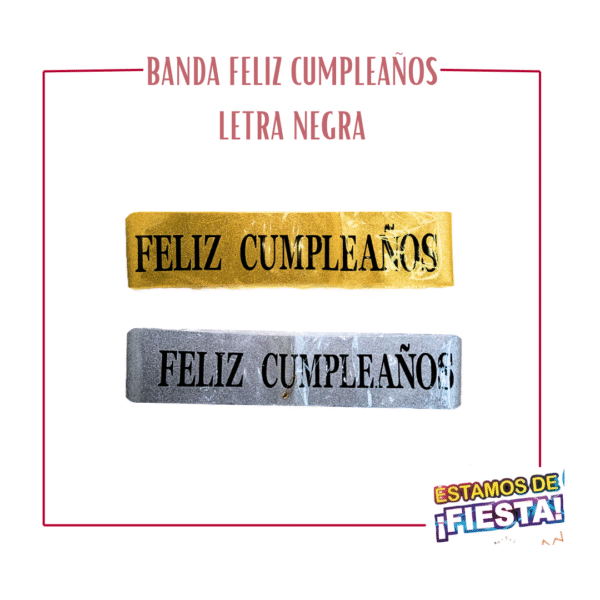 417 Bandas Escarchadas Letra Negra