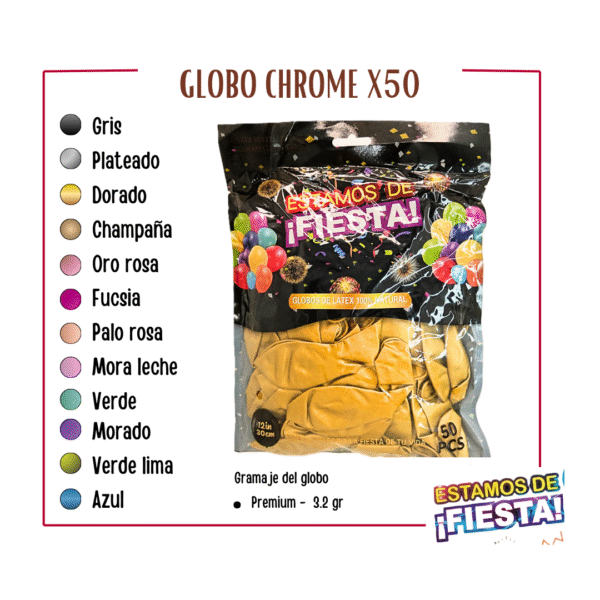 471 Globo Chorme x50