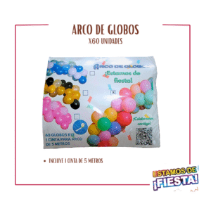 ARCO DE GLOBOS (X60 Unidades)