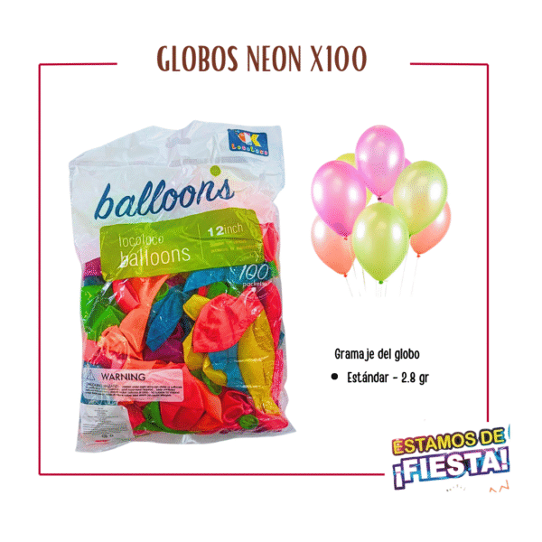 Copia de IMAGENES PAGINA (9) Globos Neon x100