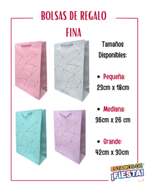 60 BOLSA DE REGALO MODERNA - LINEAS