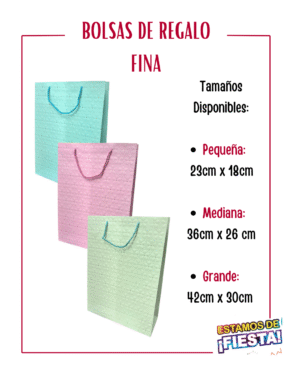 BOLSA DE REGALO FINA FLORAL