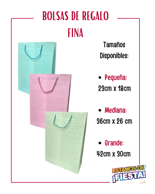 BOLSA DE REGALO FINA FLORAL