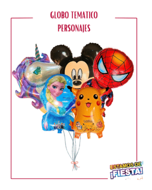 Globo Temático Personajes