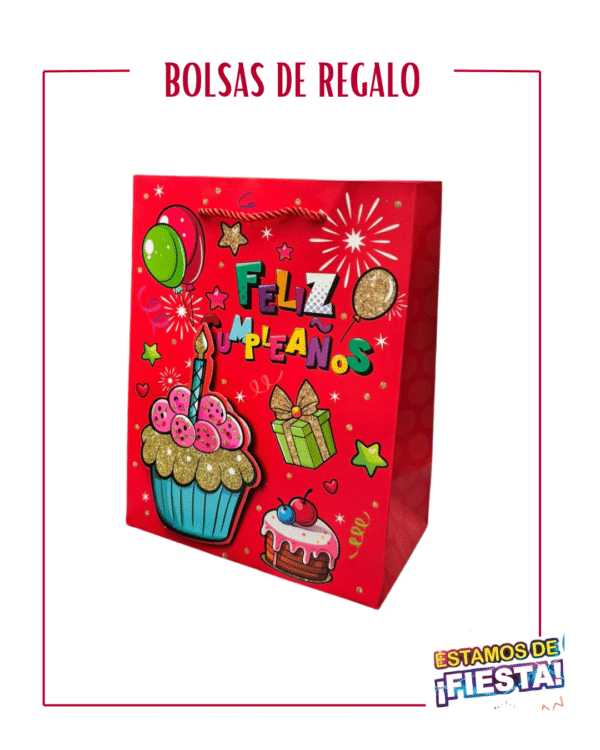 71 BOLSA DE REGALO FELIZ CUMPLEAÑOS FINA- I MODELO