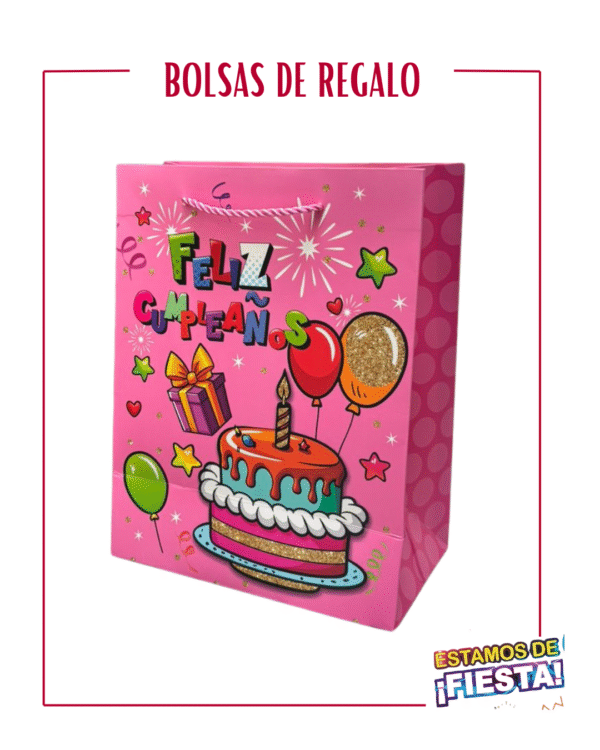 73 BOLSA DE REGALO FELIZ CUMPLEAÑOS FINA- I MODELO