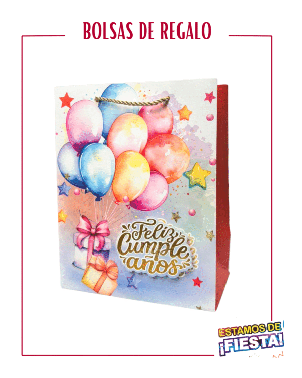 BOLSA DE REGALO FELIZ CUMPLEAÑOS FINA - II MODELO