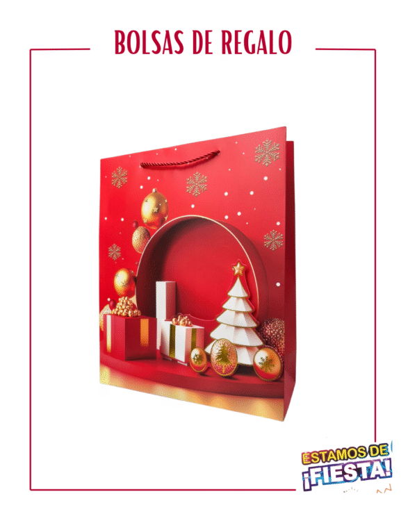 BOLSA DE REGALO FINA - NAVIDEÑA