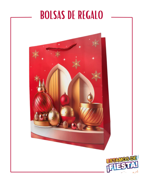 BOLSA DE REGALO FINA - NAVIDEÑA