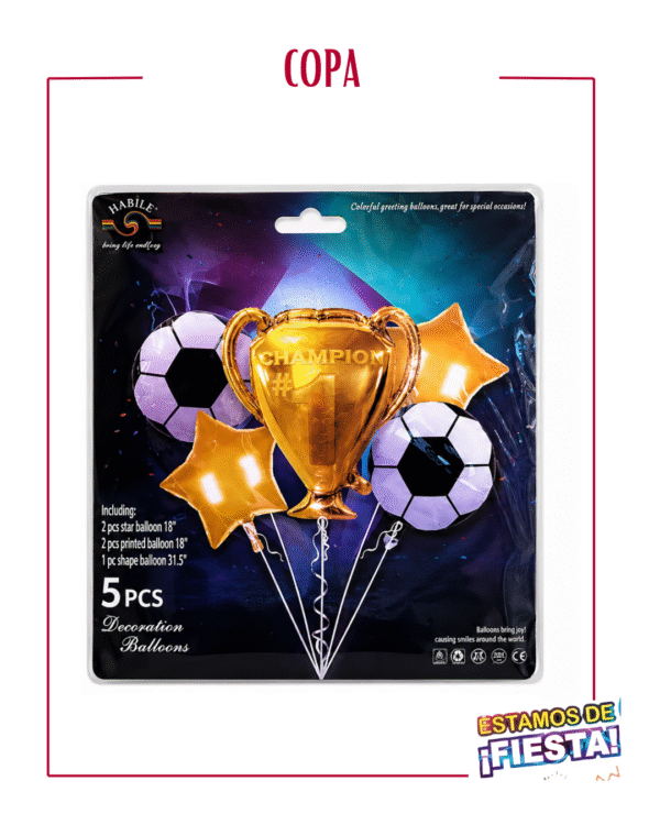 BOUQUETS DE GLOBOS 5PCS- BALON/COPA