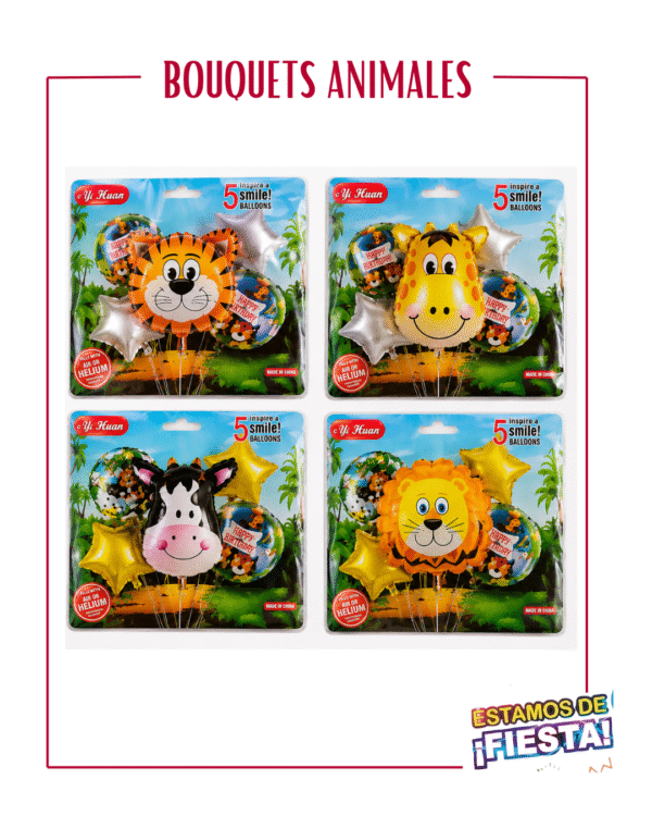 BOUQUET 5PCS - ANIMALES
