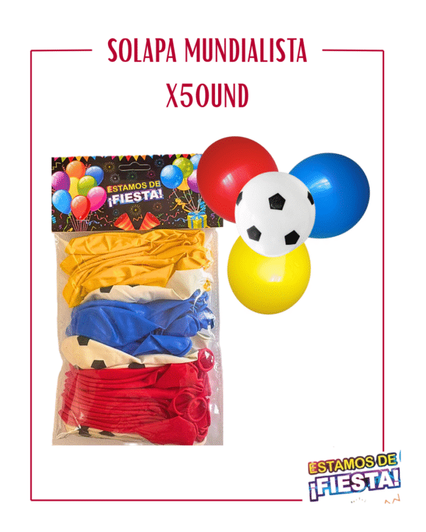 GLOBO MATE TRICOLOR / MUNDIALISTA EN SOLAPA