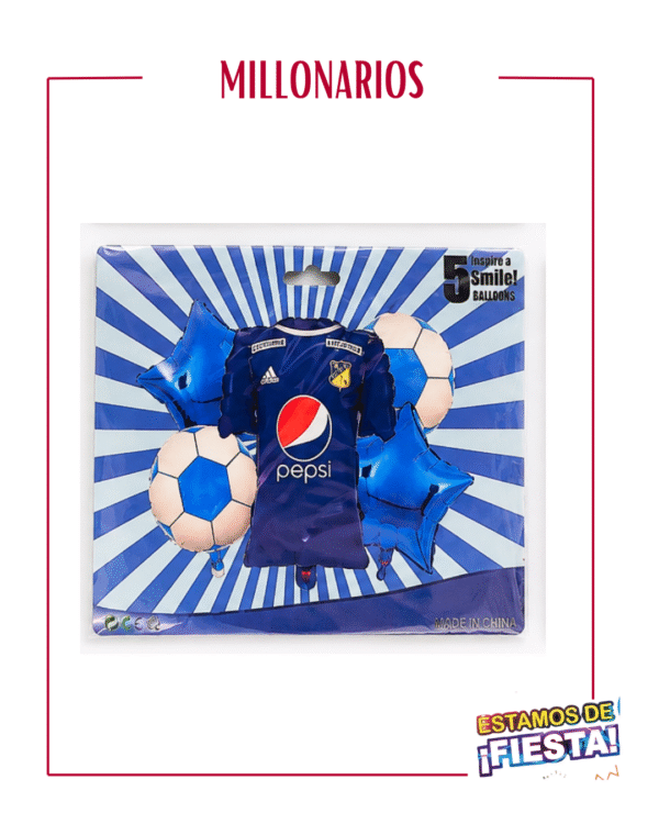 BOUQUETS EQUIPOS DE FUTBOL 5PCS