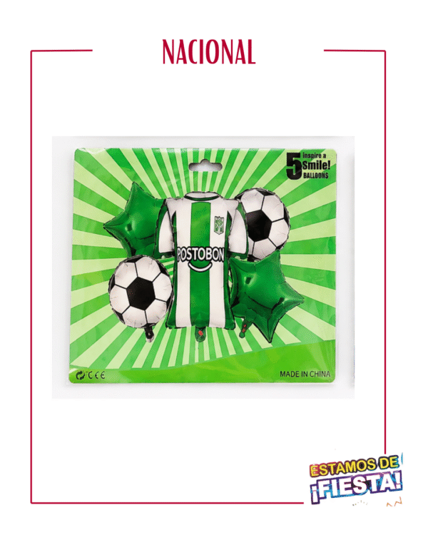 BOUQUETS EQUIPOS DE FUTBOL 5PCS
