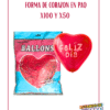 GLOBO LATEX FORMA DE CORAZON EN SOLAPA