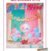 ARCO ORGANICO DE 15/16PCS HAPPY BIRTHDAY Y REVELACION