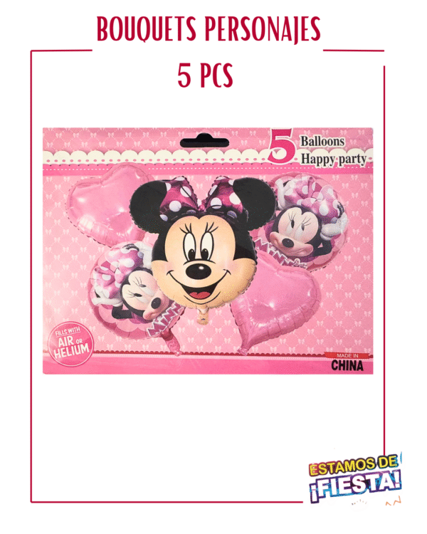 BOUQUETS DE PERSONAJES DE 5PCS