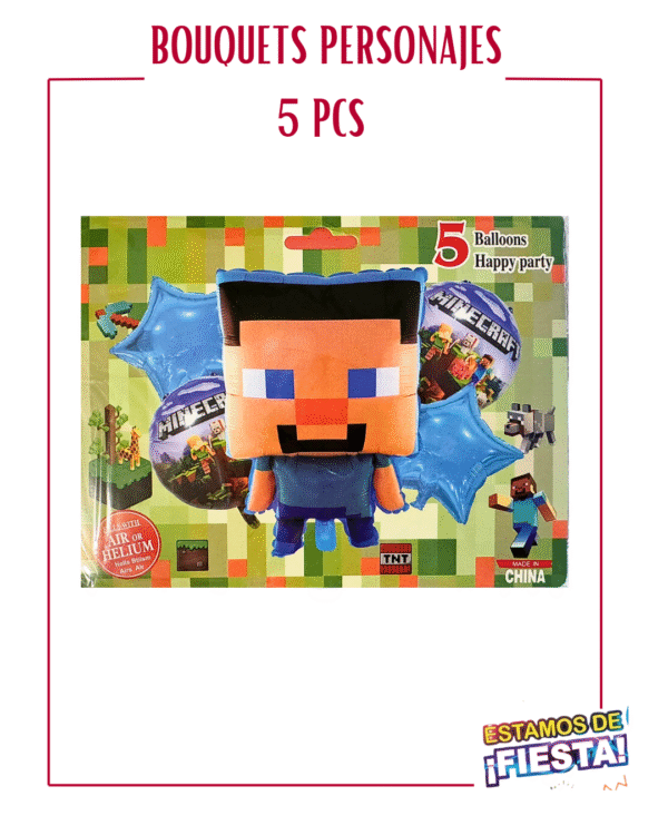 BOUQUETS DE PERSONAJES DE 5PCS